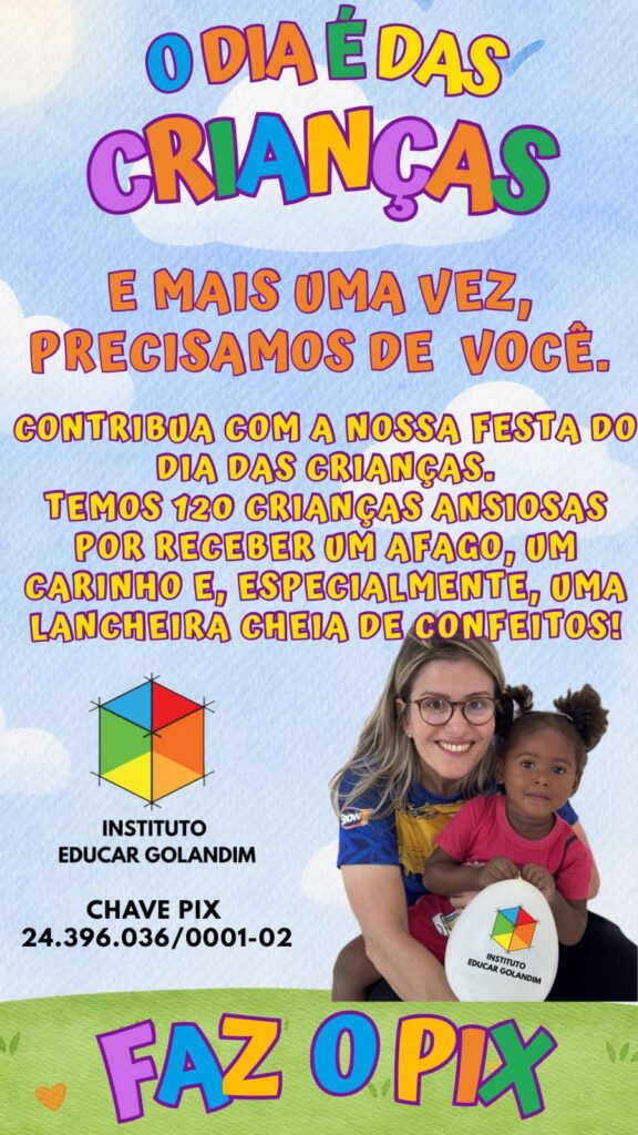 PRECISAMOS DE VOCÊ – DIA DAS CRIANÇAS